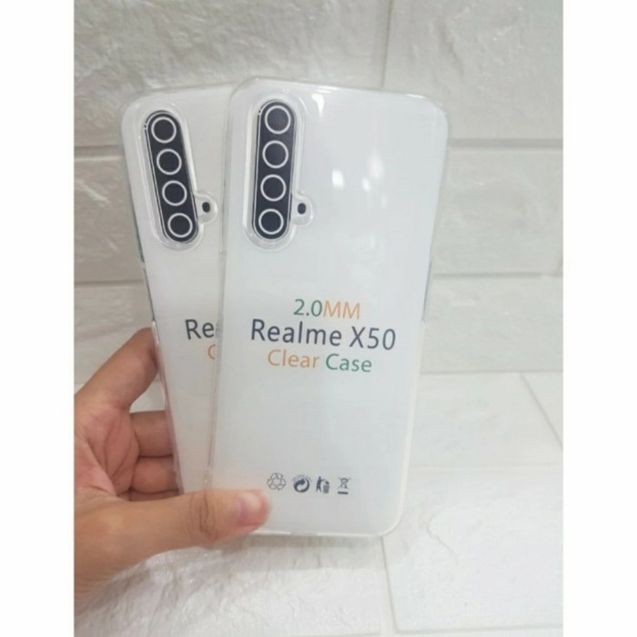 0RI Softcase Clear Case Sillikon Kondom Case Bening Casing Realme X50 by POA