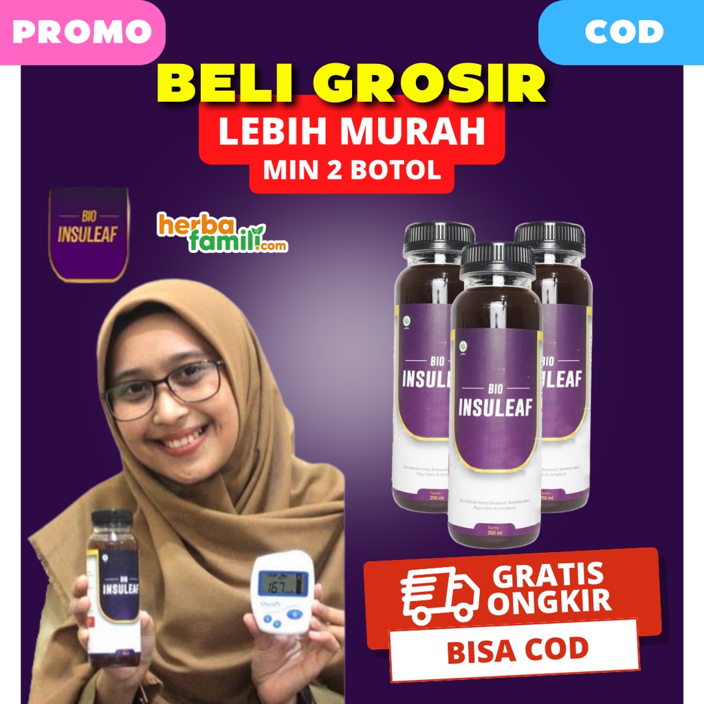 GROSIR BIO INSULEAF 100% ORIGINAL | Ori Official Store Asli Ampuh Atasi Kencing Manis Atau Diabetes BIO INSULEAF BIOINSULEAF