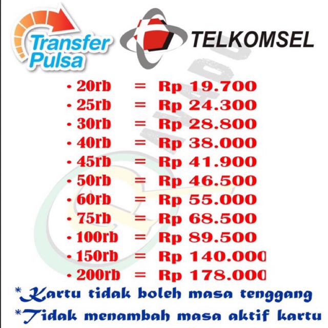 pulsa telkomsel jam 00 12