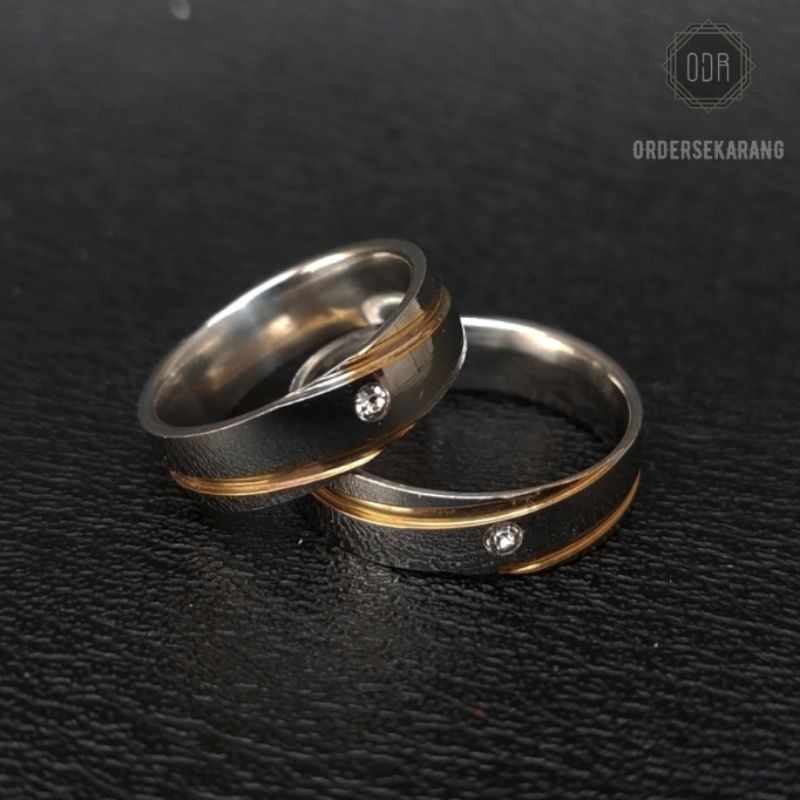 CINCIN COUPLE NADI EDEN RING PRIA WANITA PERNIKAHAN KAWIN TUNANGAN WEDDING ENGAGEMENT PREMIUM TAHAN KARAT TIDAK LUNTUR