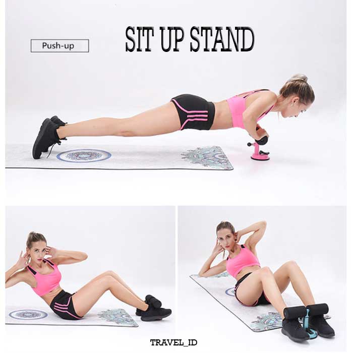 ALAT BANTU PENAHAN PEGANGAN KAKI FITNESS - OLAHRAGA GYM STAND - ALAT BANTU SIT UP - SIT UP HELPER