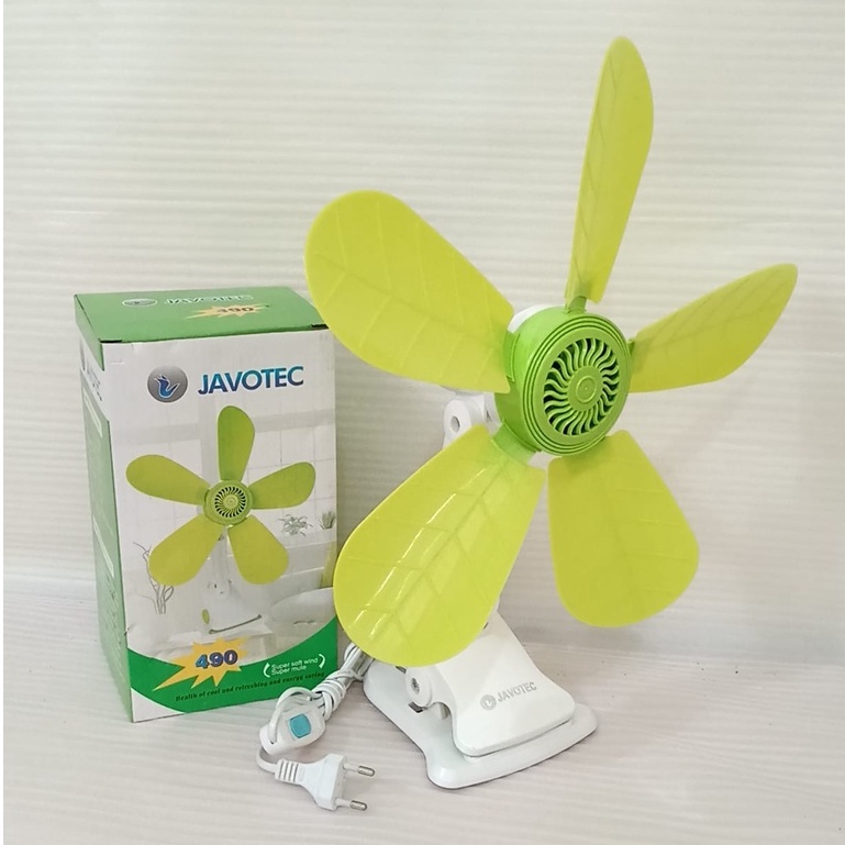 Kipas Mini/Fan Jepit-Dinding-Duduk Javotec 5-Baling FC01-490 (24W)