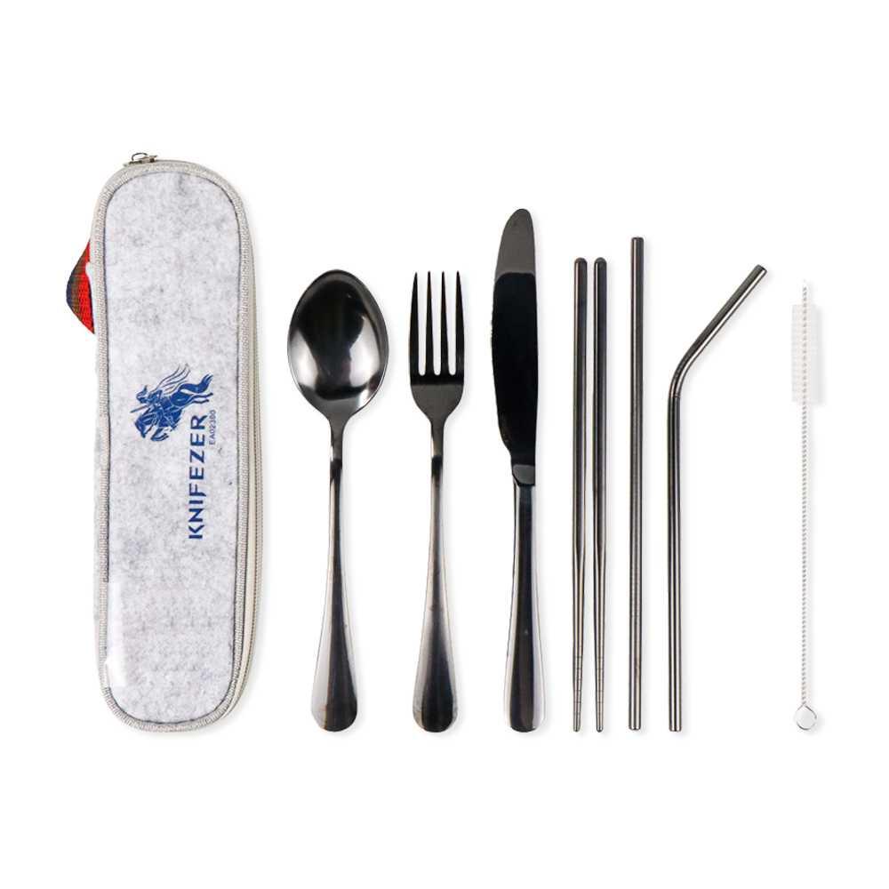 

TERBARU KNIFEZER Set Alat Makan Sendok Garpu Pisau Sumpit Sedotan - EA02300 ORIGINAL