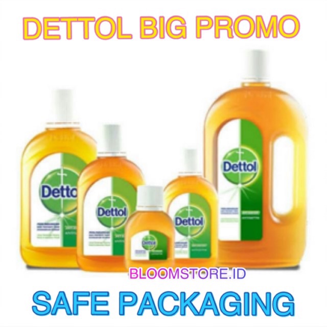  DETTOL  Cairan Antiseptic Anti Septic Antiseptik Septik 