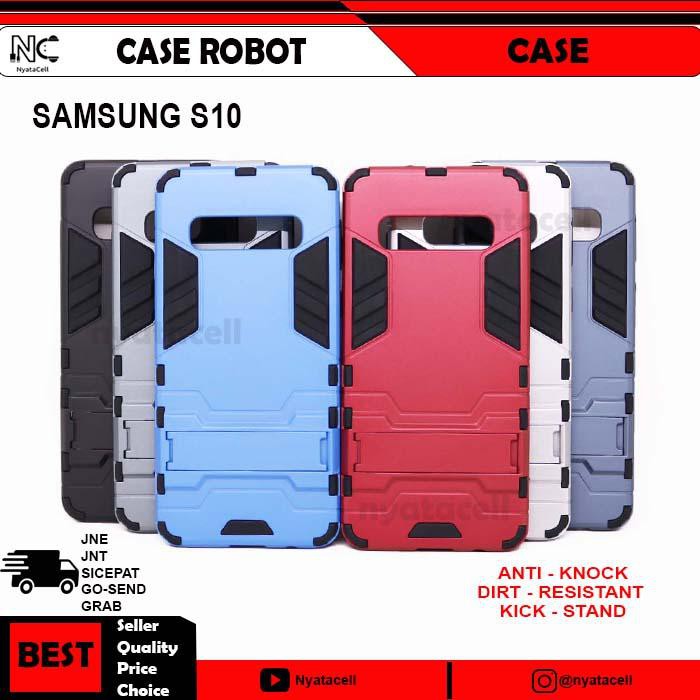 SUPER PROMO SAMSUNG S10 CASE ROBOT /HARD/TRANSFORMER/SPIGEN - GREY