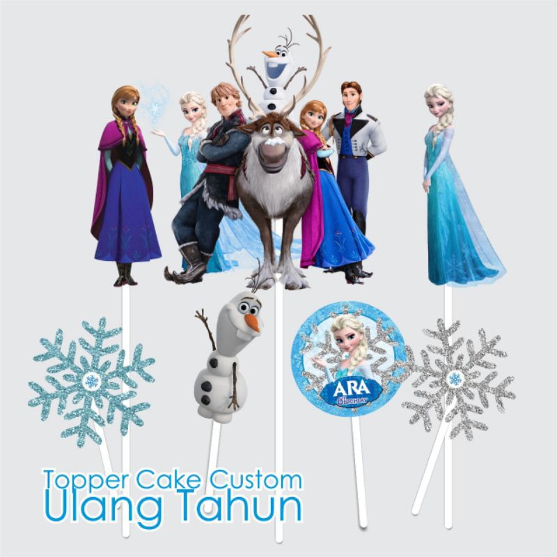 Topper Cake / Topper Tart / Hiasan Kuetart Karakter Custom