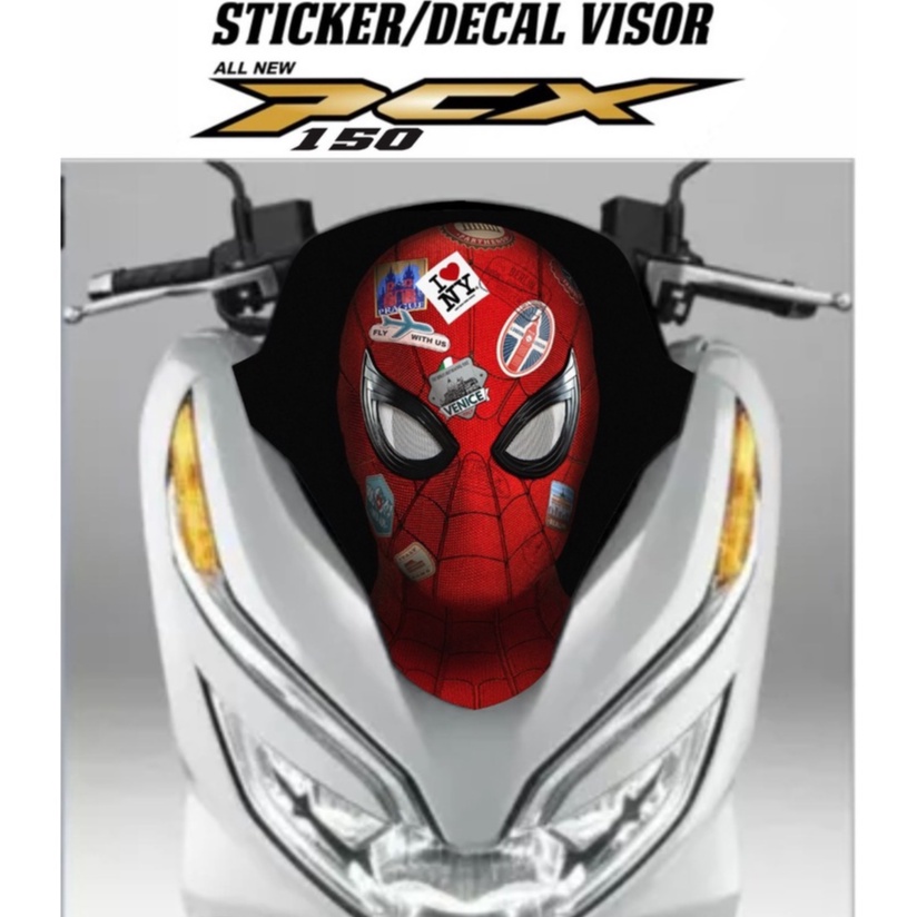 Sticker visor honda pcx 150 variasi VISOR HONDA PCX 150