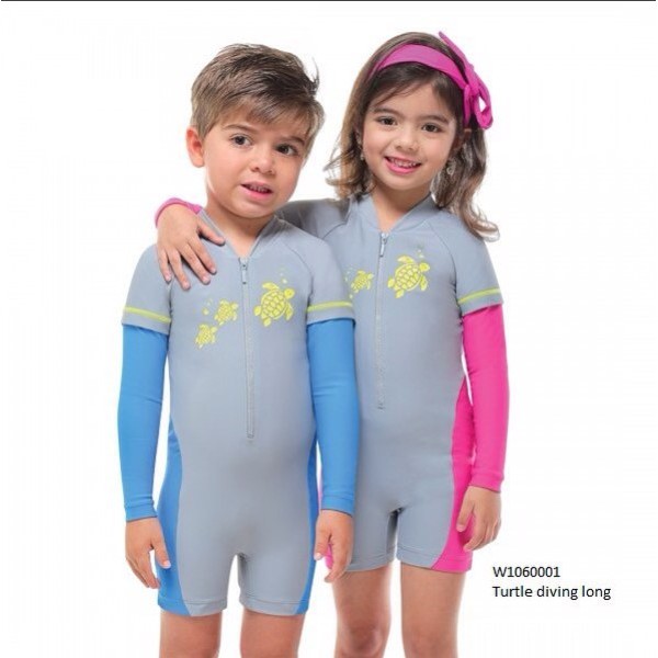 Baju Renang Anak Lee Vierra Turtle Diving Long Sleeve Swimsuit