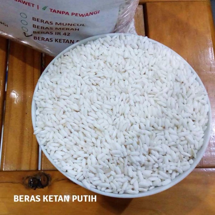 

KETAN-BERAS- BERAS KETAN PUTIH CAP ENAK TENAN (5 KG) -BERAS-KETAN.