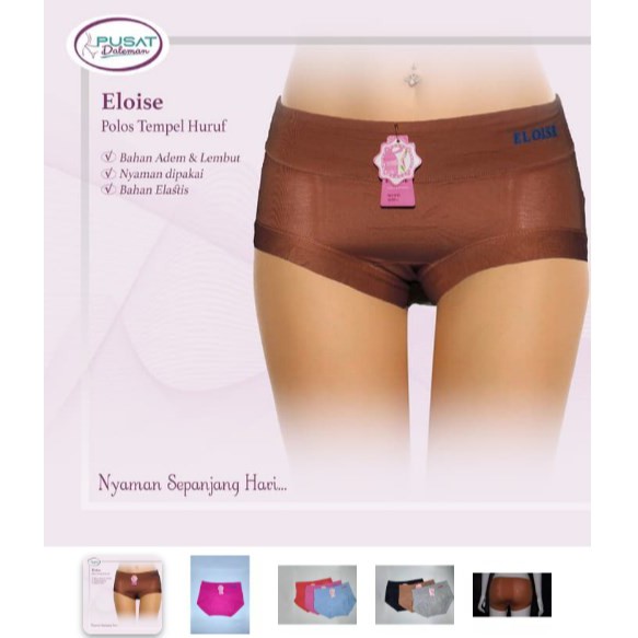 BLT21 / ECER Celana Dalam Wanita 810 ELOISE POLOS - XL