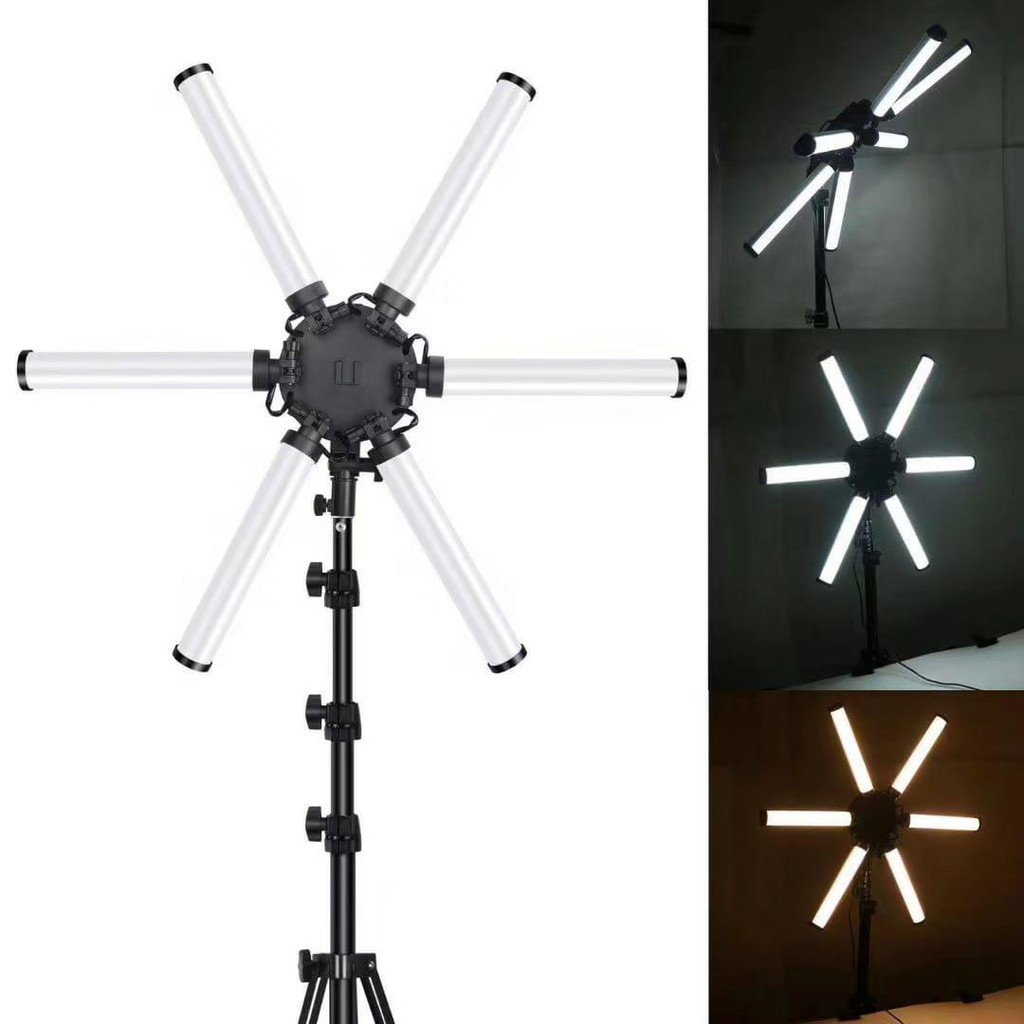 Star LED Ring Light Mini X Star Light Lampu + / Plus Tripod 2,1 Meter