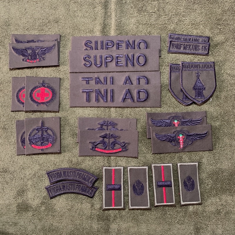 [PROSES CEPAT]Atribut papan nama perkeras TNI PDL loreng malfinas TNI AD TNI AL TNI AU