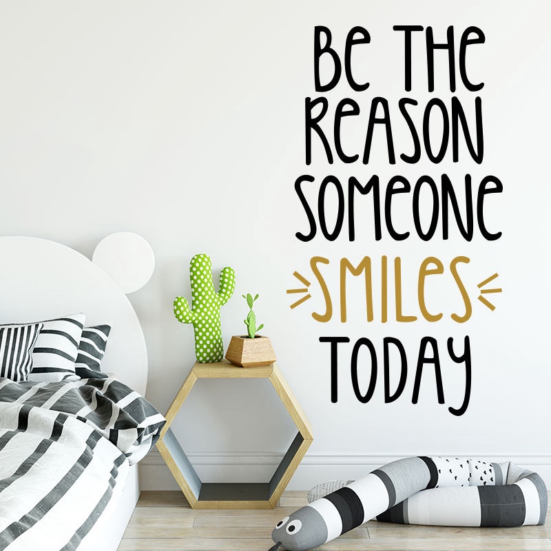 DIY Wall Sticker with Vinyl Material Picture of &quot;Be The Reason Someone&quot; for Home Decor