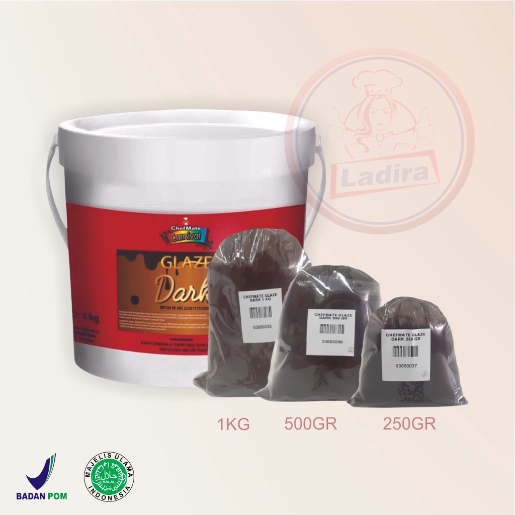 CHEFMATE GLAZE DARK 500 GR