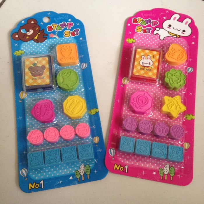 

Mainan Stempel Stamp Set Stempel Cap Bergambar. Mainan Edukatif Anak
