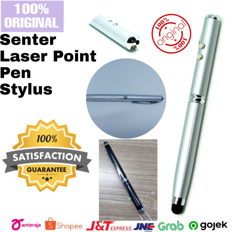 Senter + Laser Pointer + Pen + Stylus
