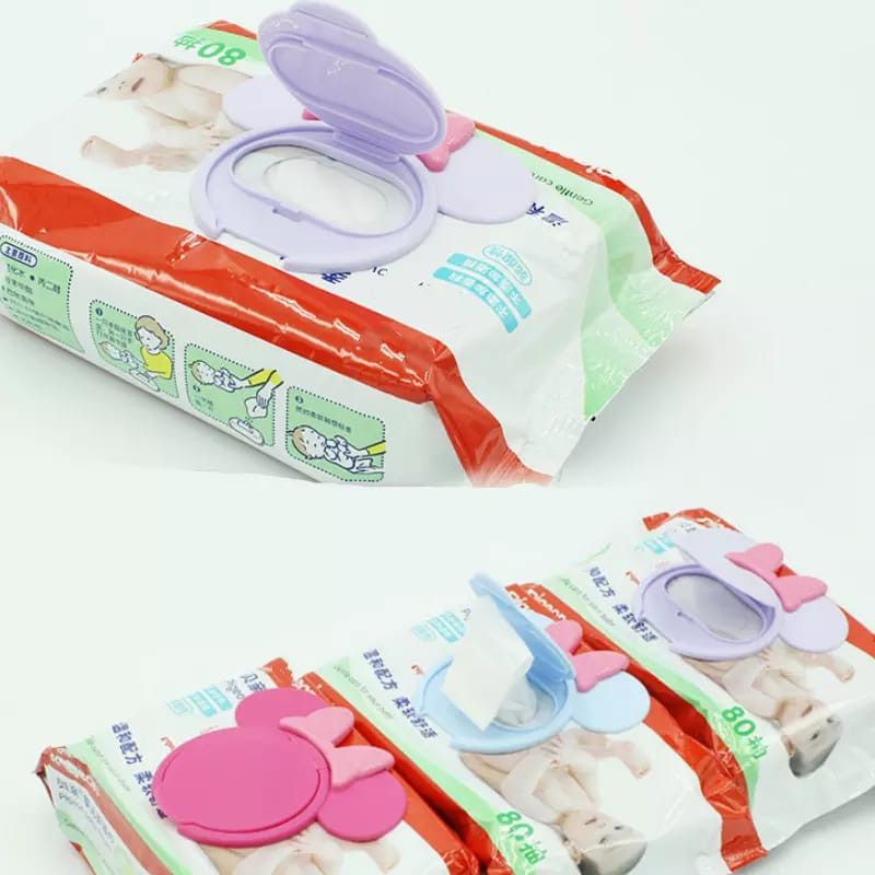 TTB065 Penutup Tissue Basah Mickey Minnie Pakai Ulang Tutup Tisu Basah Anti Kering Reusable ready