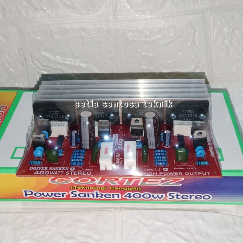 Kit driver Power Amplifier Stereo 2x400Watt SANKEN 2SA1216 - 2SC2922 2 POWER