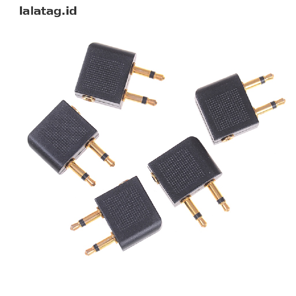 (Flyag) 5pcs adapter jack Audio 3.5mm Lapis Emas Untuk headphone