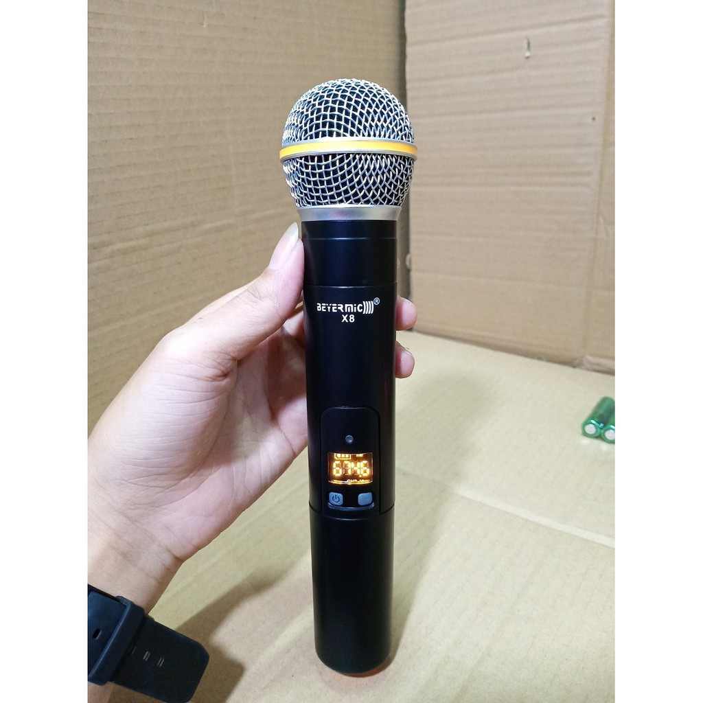 MIC WIRELESS HANDLE BEYERMIC X8 PROFESIONAL MICROPHONE SYSTEM