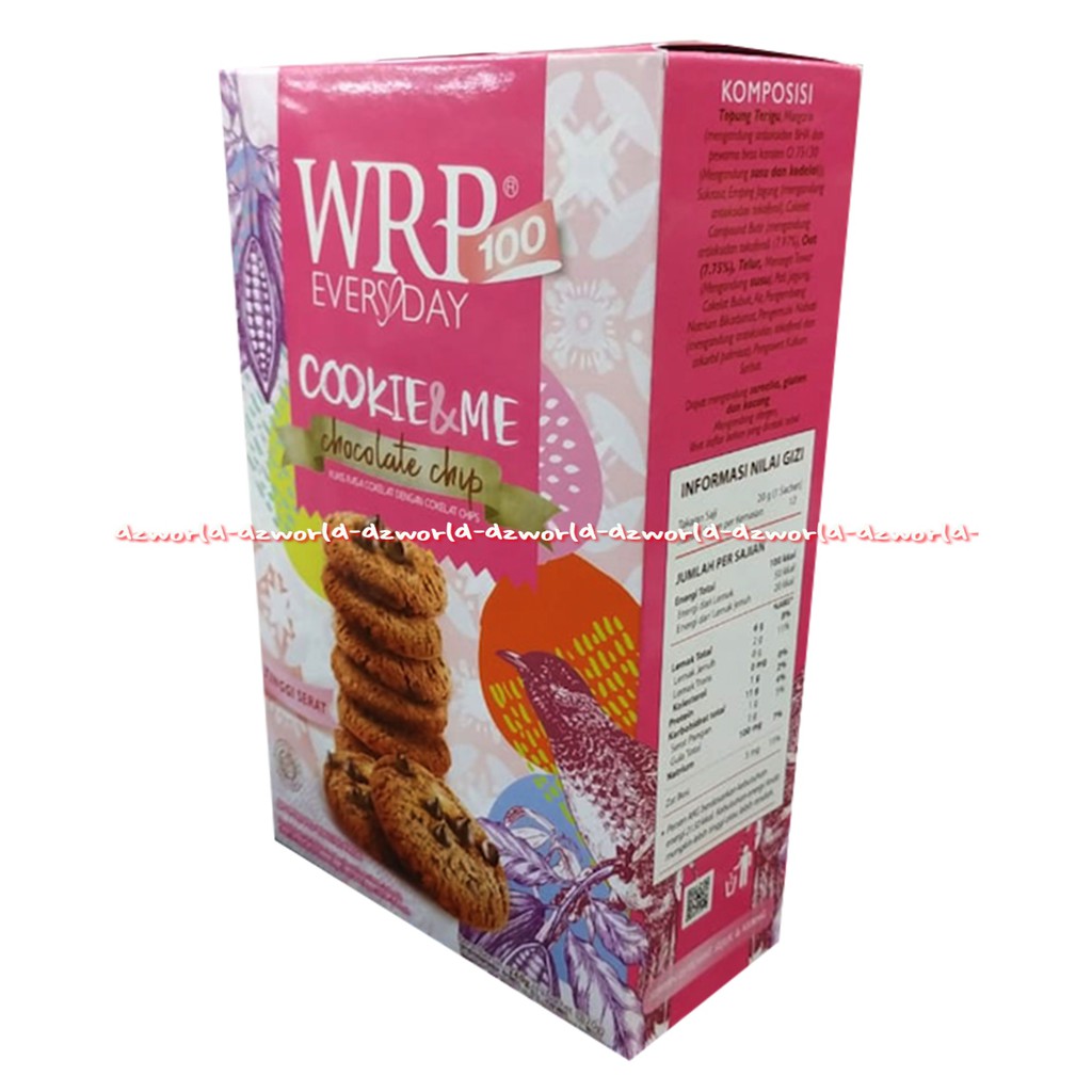 WRP Everyday Chocolate Chip Cookies 12sachet Snack Cemilan Diet Coklat W.R.P Wrp Every Day Cukies 12 sachet