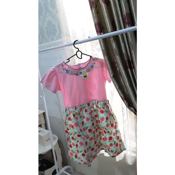 Baju Dress Anak Perempuan MacBee Size Usia 10 Tahun