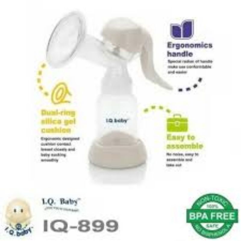 IQ BABY MANUAL BREAST PUMP IQ899 ERGONOMIC HANDLE POMPA ASI MANUAL IQ BABY