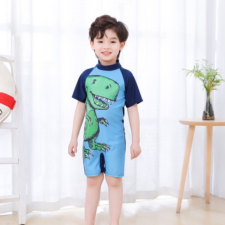 BAJU RENANG TERUSAN JUMPSUIT ANAK MOTIF LUCU LENGAN PENDEK