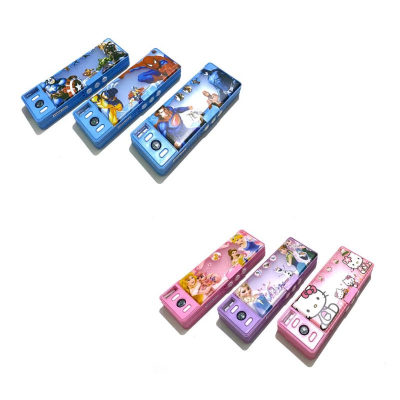 

Tempat pensil Magnet spiderman frozen avengers princess hello kitty superman