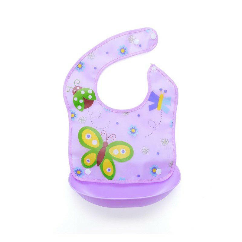 SLABBER SILICONE MAKAN BAYI/ CELEMEK MAKAN BAYI/APRON/ BABY/BAYI/MAKAN/ BIB/BIBS