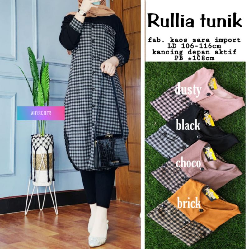 RULLIA TUNIK ORIGINAL PRODUK BY VINSTORE