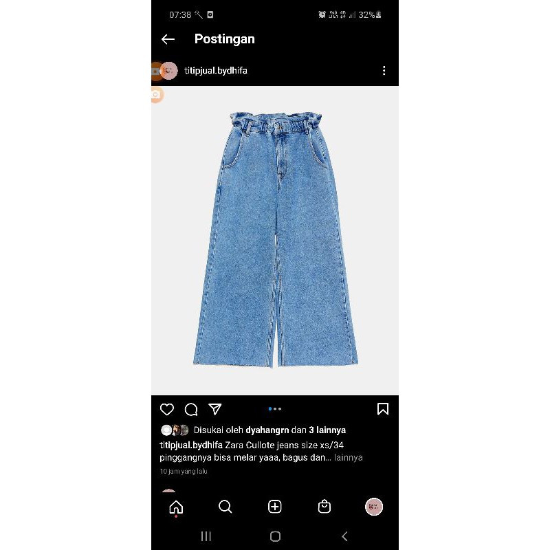 zara cullote jeans booked