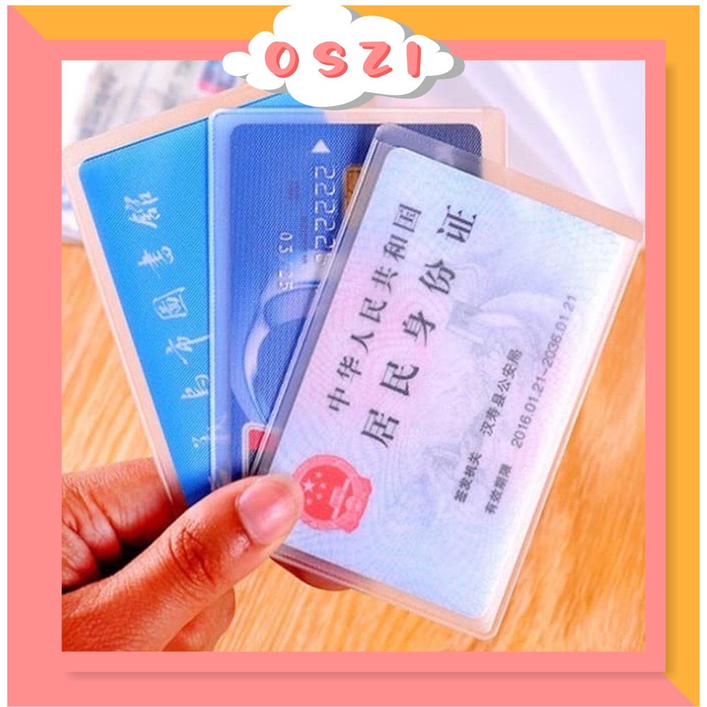 

OSZI Plastik Kartu ATM SIM KTP Plastik Cover Pelindung Kartu Anti Gores ATM Credit Card R608