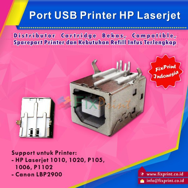 Port USB Printer HP Laserjet 1010  p1102  Canon LBP 2900 6000  Samsung ML1640  Murah