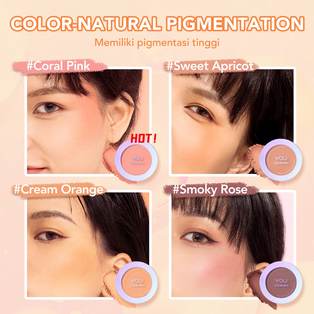 Y.O.U Colorland Focus On Me Blush On | Pigmented  Blush On