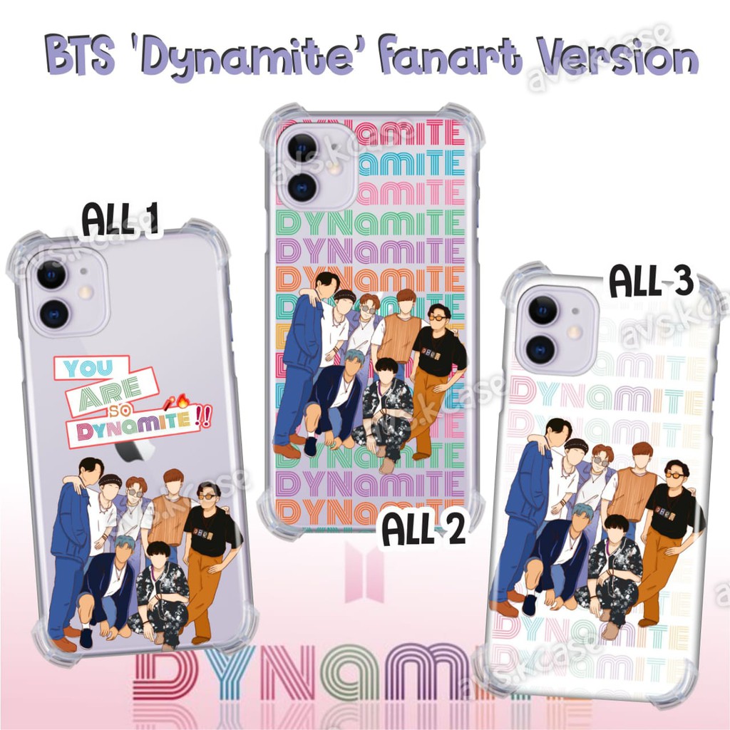  BTS  DYNAMITE FANART TRANSPARAN PHONECASE Case Hp  BTS  