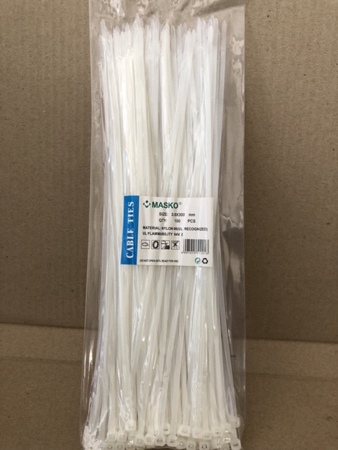 Kabel cable tali ties sabuk 3,6x300 mm 30 cm masko