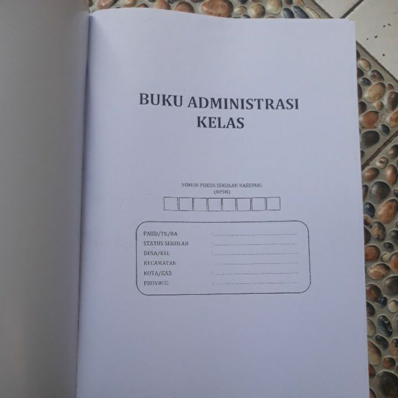 BUKU ADMINISTRASI kELAS untuk PAUD, TK, RA K13