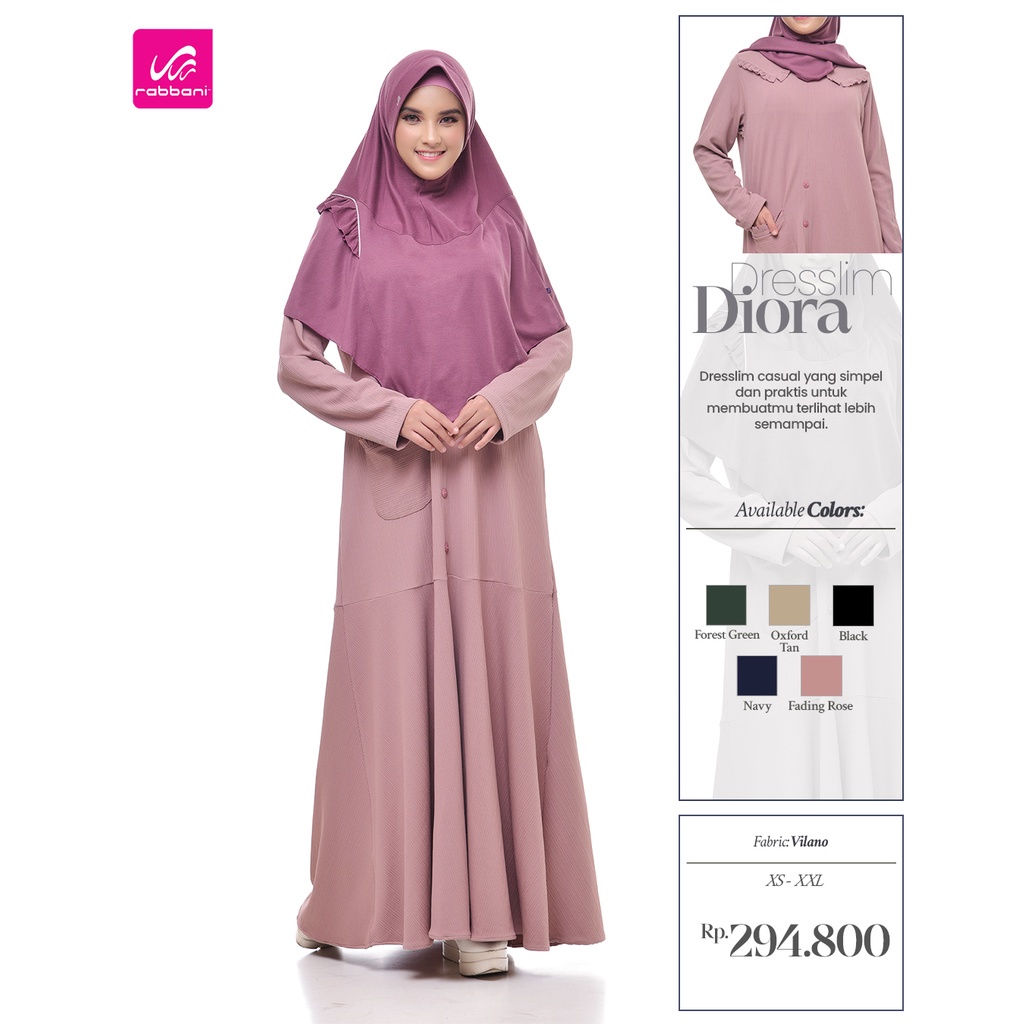 Gamis Diora | Dresslim Diora | Gamis ORI Rabbani
