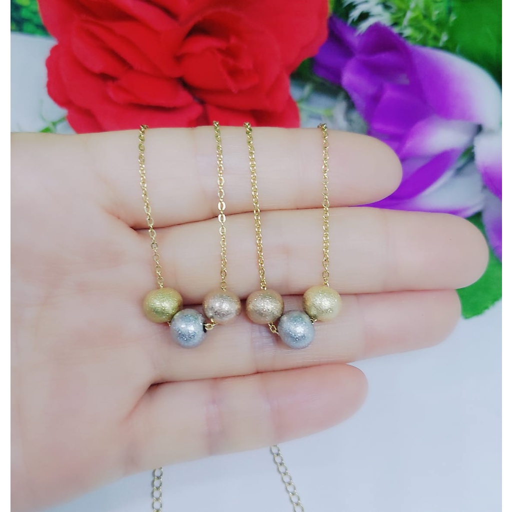 Titanium set perhiasan wanita gelang ,cincin kalung