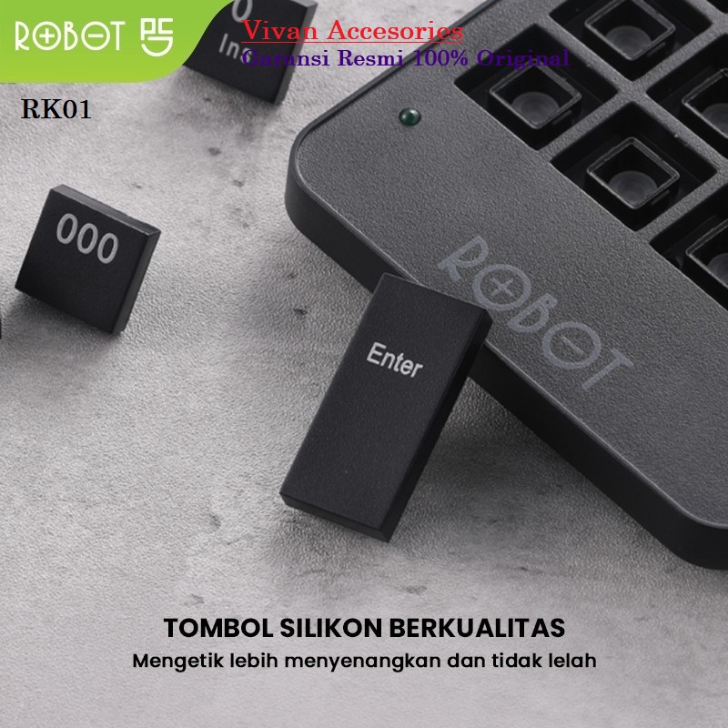 ROBOT RK01 Keyboard Numpad Numeric Keypad Wired USB Numerik Keyboard