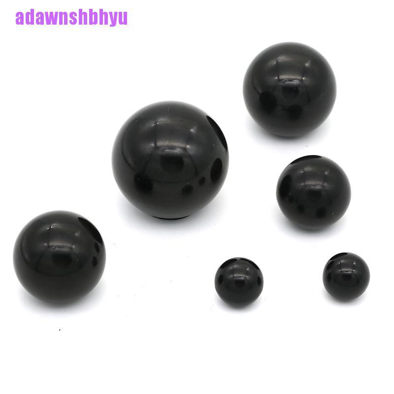 Mur M4 / M5 / M6 / M8 / M10 / M12 Bentuk Bola Bahan Plastik Warna Hitam