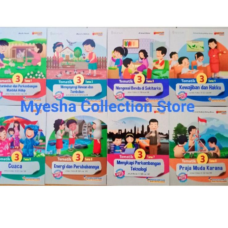"HTI. " Tematik SD Kelas 3 Tema 1,2,3,4,5,6,7,8 (Tiga Serangkai)