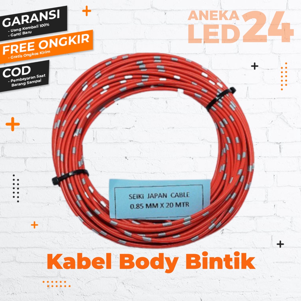 kabel bintik kabel body 0,85 mm &amp; 0,75 mm 20 meter