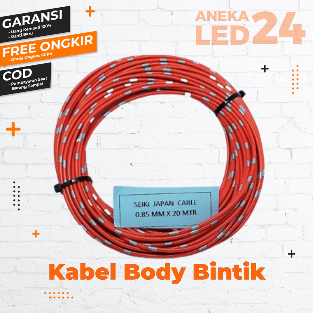 kabel bintik kabel body 0,85 mm &amp; 0,75 mm 20 meter