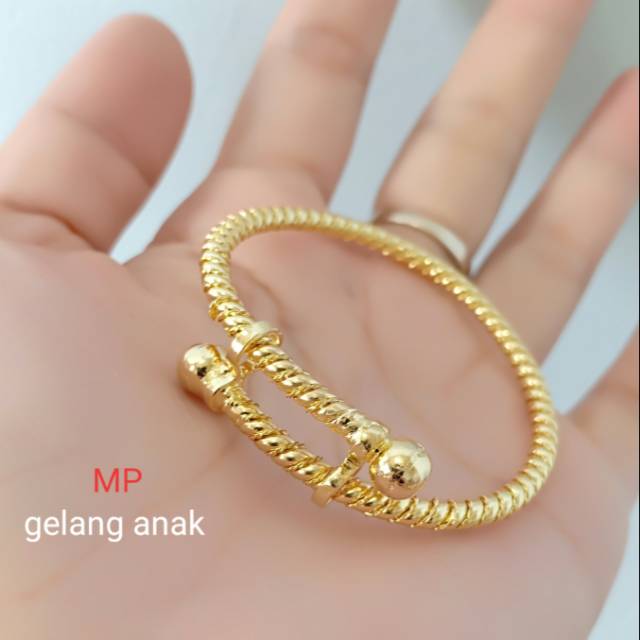 Gelang pintal Anak Warna 24k G06109