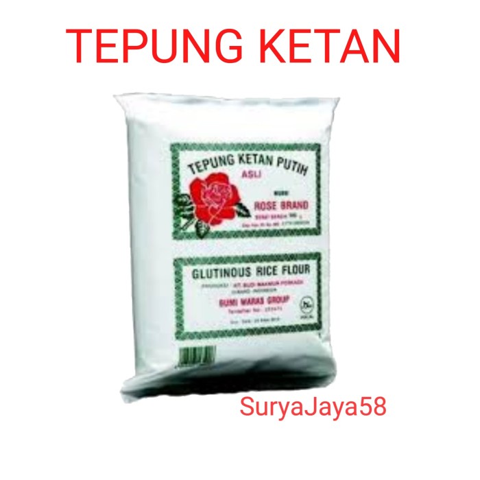 

hbt204tt Murah Bingit ! |Tepung Ketan Rosebrand 500Gr Da01D100