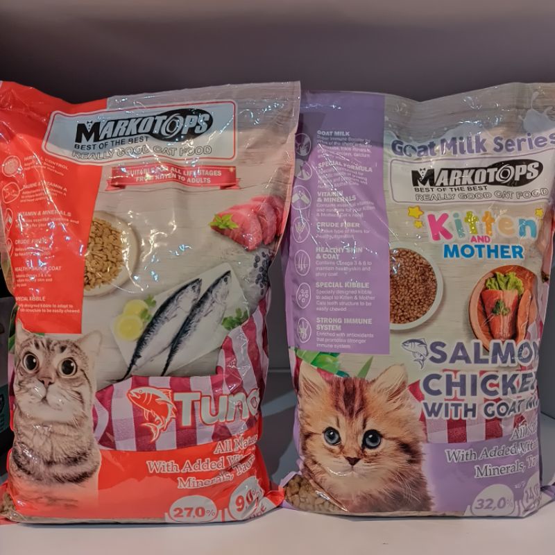 Markotops Dry Food 1kg / Kitten / Adult / Markotop Makanan Kucing Kering