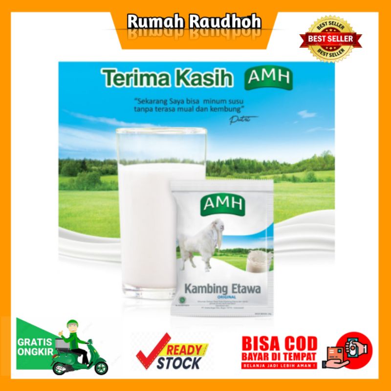 

SUSU KAMBING ETAWA FULL CREAM ORIGINAL AMH ISI 10 SACHET