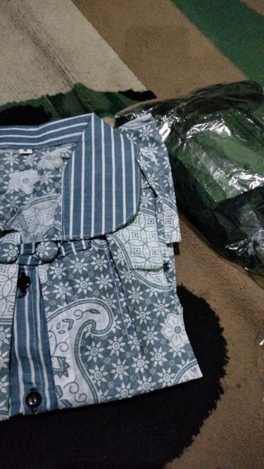 Tey-17 Batik Wanita Asj Sa Hrb026 Kenongo Kemeja Tosca Pendek